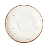 Блюдце «Париж» фарфор D=14см белый,коричнев., Диаметр (мм): 140