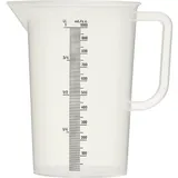 Measuring jug polyprop. 1l D=11.5,H=17cm transparent.