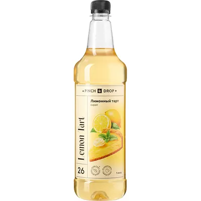 Сироп «Лимонный тарт» Pinch&Drop пластик 1л D=83,H=267мм