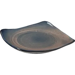 Тарелка «Пати» квадратная фарфор ,L=22,B=22см серый,синий, изображение 2