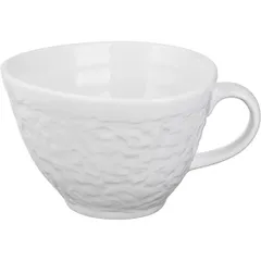 Tea cup "Milk"  porcelain  360 ml  white