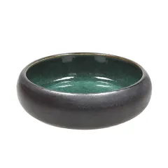 Салатник «Эллипс» керамика D=17,H=5см коричнев.,зелен.