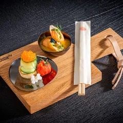 Салатник «Пеблс» набор[4шт] сталь нерж. ,H=25,L=65,B=60мм медный, изображение 2