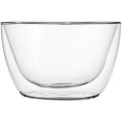 Салатник «Проотель» двойные стенки термост.стекло 0,55л D=128,H=80мм прозр., изображение 2