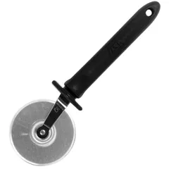 Pizza knife  steel, plastic  D=6, L=19 cm  black, metal.