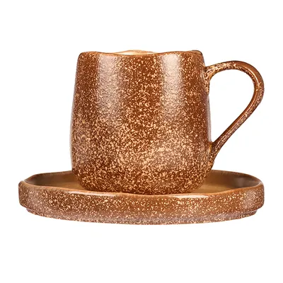 Чашка чайная «Эггшелл Нейчер» фарфор 360мл D=80,H=95мм коричнев., изображение 6