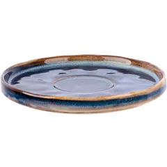 Блюдце «Ирис» фарфор D=135/50,H=20мм голуб., изображение 3