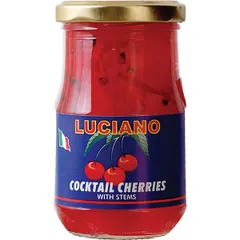 Cherry with cuttings “Kokt.” 225 g (25-30 pcs. in a jar)  glass  D=60, H=105mm  red