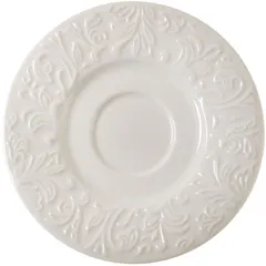 Saucer “Crime Pera”  porcelain  D=12cm  white