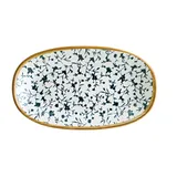 Блюдо сервировочное «Калиф» овальное фарфор ,L=19,B=11см белый,синий