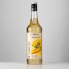 Сироп «Лимонный тарт» Pinch&Drop стекло 1л D=85,H=330мм желт., изображение 3