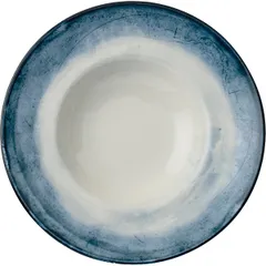 Pasta plate “Shade”  porcelain  D=27cm  white, blue