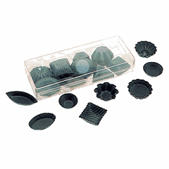 Set of pastry molds [50 pcs]  steel, anti-stick coating.