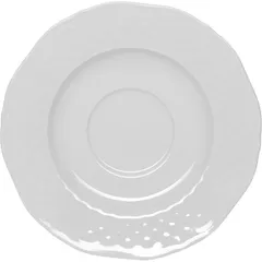 Блюдце «Афродита» фарфор D=16см белый