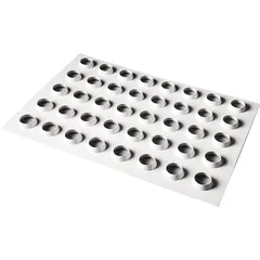 Pastry cutter “Circle” on a sheet 60*40cm[40pcs] abs plastic D=37mm white