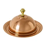 Икорница «Купер Плюс» с крышкой медь D=120,H=75мм медный