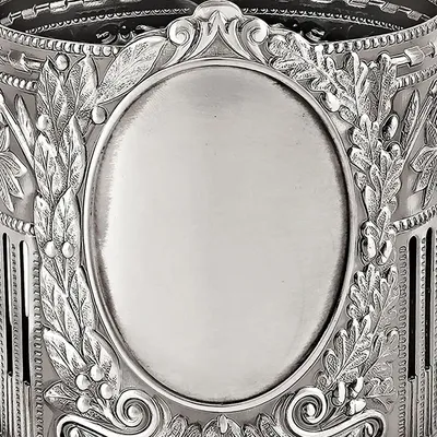 Подстаканник «Обезличенный» (Советский) с чернением никель D=72,H=95мм металлич.,черный, изображение 3
