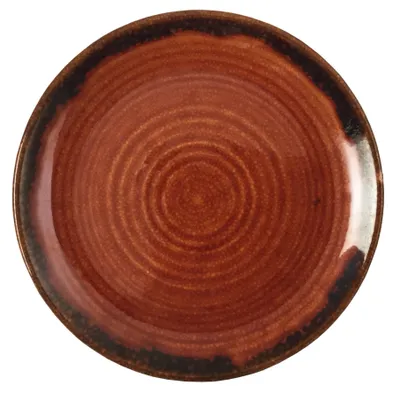 Тарелка 27 см, коричневая