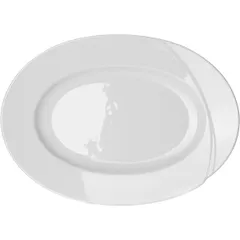 Блюдо «Атлантис» овальное фарфор ,H=3,L=33,B=23см белый