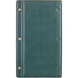 Папка-карта вин на винтах кожа ,L=32,B=19см зелен.