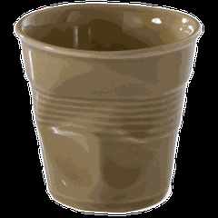 Стакан для горячих напитков «Савана» фарфор 180мл D=85,H=85мм коричнев.