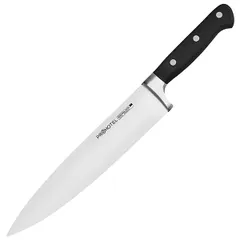 Нож поварской «Проотель» сталь нерж.,пластик ,L=390/255,B=50мм черный,металлич.