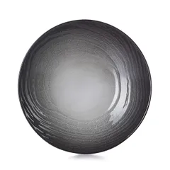 Deep plate “Swell” ceramics D=24cm black