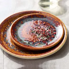 Тарелка «Везувиус Амбер» мелкая фарфор D=23см амбер, изображение 3