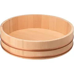 Кадка для риса дерево,пластик D=33/35,H=10см бежев.