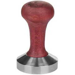 Coffee tamper  stainless steel, wood  D=57, H=95mm  mahogany
