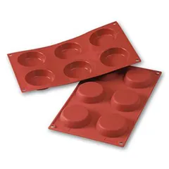 Baking pan “Flan” [6 cells] silicone D=70,H=17mm