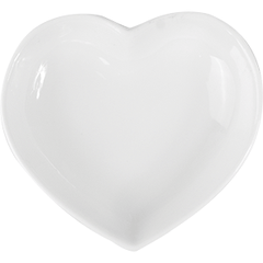 Dish-heart d/set. “Kunstwerk” porcelain ,H=11,L=78,B=65mm white