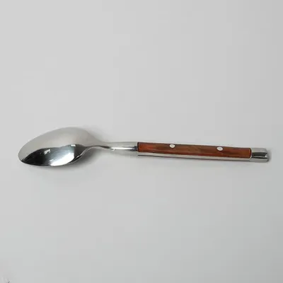 Ложка кофейная «Рустик» уцененная сталь нерж.,пластик ,L=11/3,B=2см металлич., изображение 2