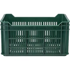 Ящик для продуктов перфорированный (от -18 до +50°C) полиэтилен 40л ,H=26,4,L=50,B=30см зелен., изображение 2