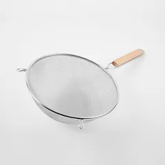 Сито с ручкой сталь нерж.,дерево D=28,L=50,B=10,5см