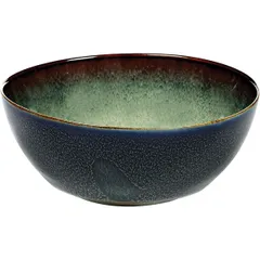 Salad bowl ceramics D=108,H=50mm gray,blue