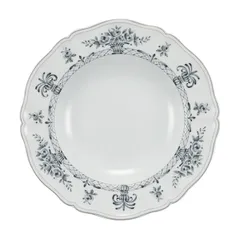 Тарелка глубокая «Нео Антирос» фарфор D=23,H=4см белый,серый