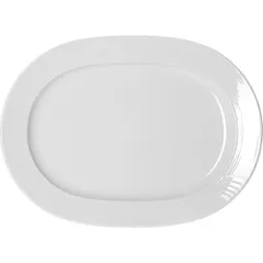 Блюдо «Карат» овальное фарфор ,L=39,5,B=27,5см белый
