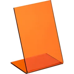 Табличка акрил ,H=15,L=10см оранжев., изображение 2