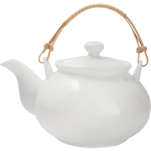 Чайник заварочный «Кунстверк» фарфор 1,1л D=97,H=125,L=185мм белый
