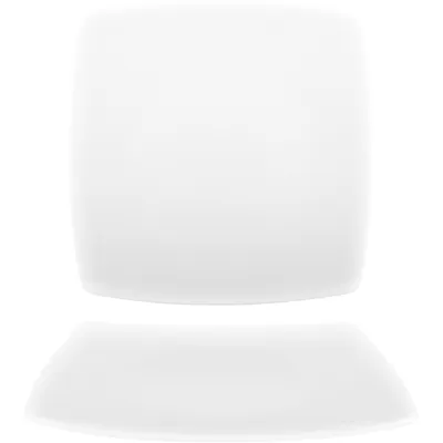 Тарелка «Белая» Принц квадратная фарфор ,H=2,L=19,B=19см белый