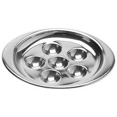 Блюдо для улиток сталь нерж. ,H=24,L=195,B=165мм металлич.