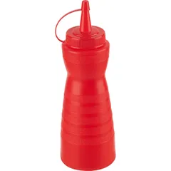 Емкость для соусов пластик 350мл D=6,H=20см красный, изображение 2