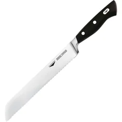 Bread knife  L=20cm  black, metal.