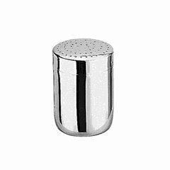 Container for cocoa with holes  stainless steel  160 ml  D=55, H=75mm  silver.