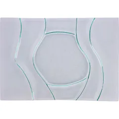 Блюдо сервировочное «Криэйшнз Сплэш» стекло ,L=50,B=35см прозр.