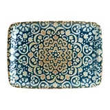 Блюдо сервировочное «Альхамбра» прямоугольное фарфор ,L=23,B=16см белый,синий