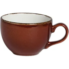 Tea cup “Terramesa Mocha”  porcelain  228 ml  D=9, H=6 cm  dark brown.