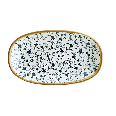 Блюдо сервировочное «Калиф» овальное фарфор ,L=19,B=11см белый,синий