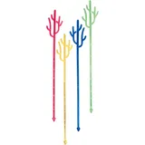 Мешалка «Кактус» L=20см[50шт] пластик ,H=21,L=6,B=6см разноцветн.